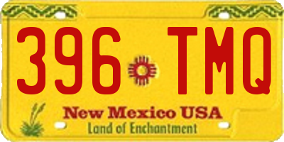 NM license plate 396TMQ