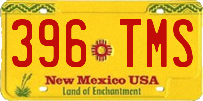 NM license plate 396TMS