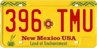 NM license plate 396TMU