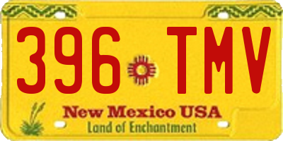 NM license plate 396TMV