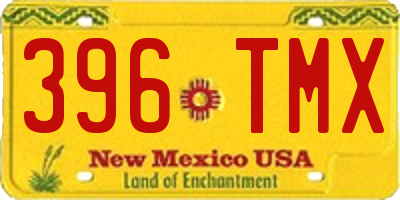 NM license plate 396TMX