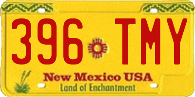 NM license plate 396TMY
