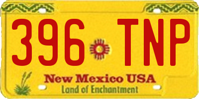 NM license plate 396TNP