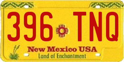 NM license plate 396TNQ