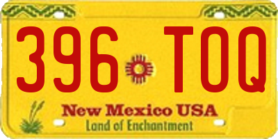 NM license plate 396TOQ