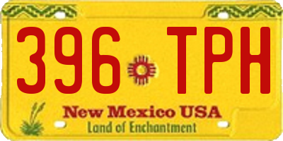 NM license plate 396TPH
