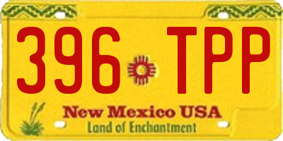 NM license plate 396TPP
