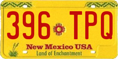 NM license plate 396TPQ