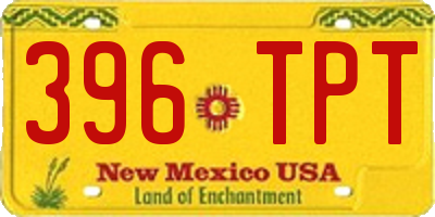 NM license plate 396TPT