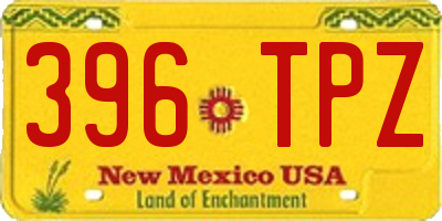 NM license plate 396TPZ