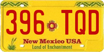 NM license plate 396TQD
