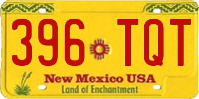 NM license plate 396TQT