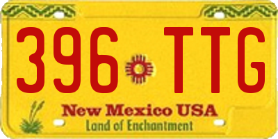 NM license plate 396TTG