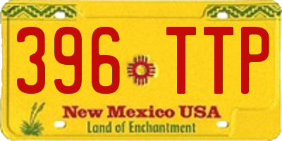 NM license plate 396TTP