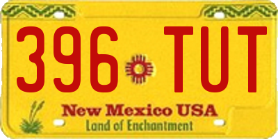 NM license plate 396TUT