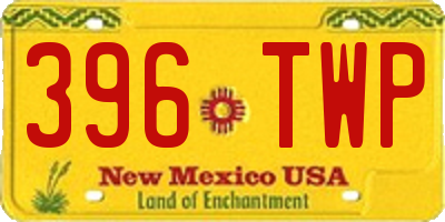 NM license plate 396TWP