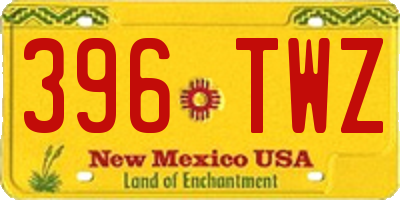 NM license plate 396TWZ