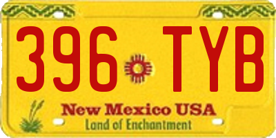 NM license plate 396TYB