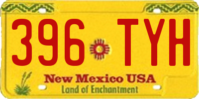 NM license plate 396TYH