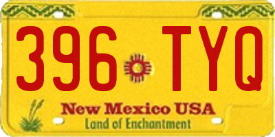 NM license plate 396TYQ