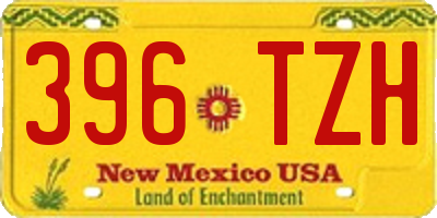 NM license plate 396TZH