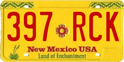 NM license plate 397RCK