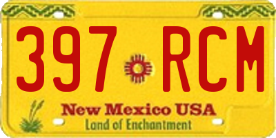 NM license plate 397RCM