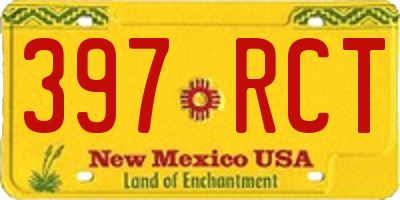 NM license plate 397RCT