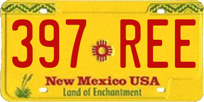 NM license plate 397REE