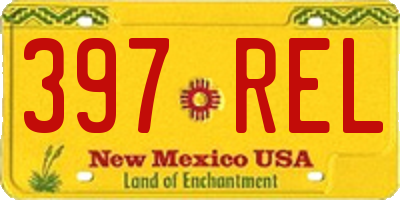 NM license plate 397REL