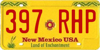 NM license plate 397RHP