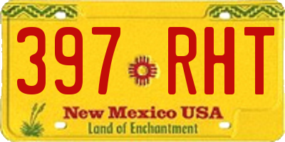 NM license plate 397RHT