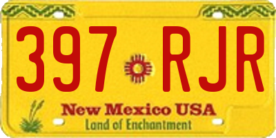 NM license plate 397RJR