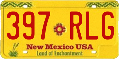 NM license plate 397RLG