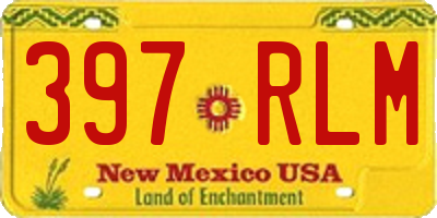 NM license plate 397RLM
