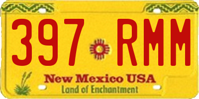 NM license plate 397RMM
