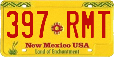 NM license plate 397RMT