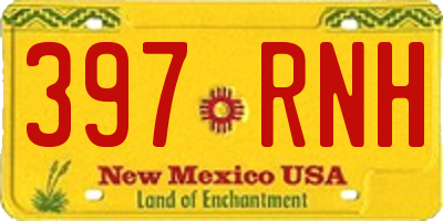 NM license plate 397RNH