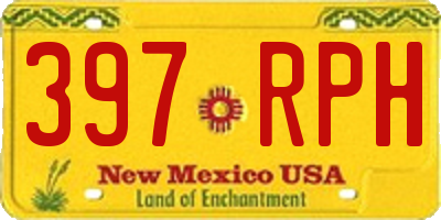 NM license plate 397RPH