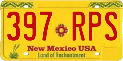 NM license plate 397RPS