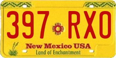 NM license plate 397RXO