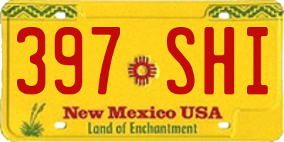 NM license plate 397SHI