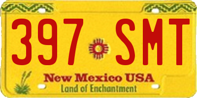 NM license plate 397SMT