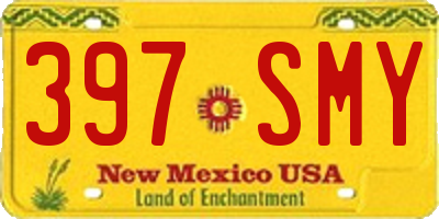 NM license plate 397SMY