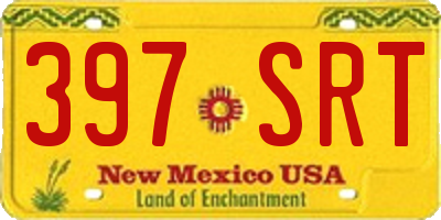 NM license plate 397SRT