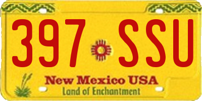NM license plate 397SSU