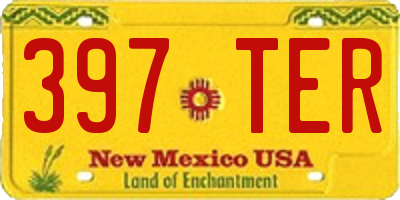 NM license plate 397TER