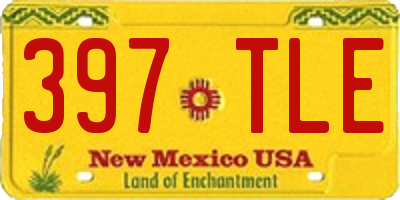 NM license plate 397TLE