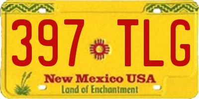 NM license plate 397TLG