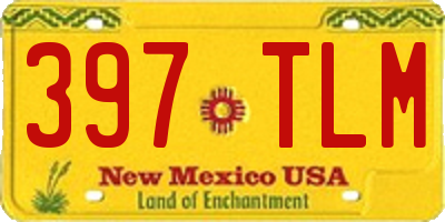 NM license plate 397TLM